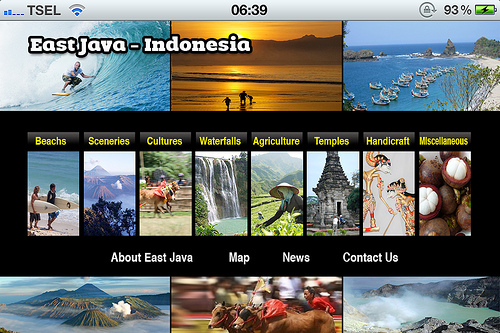 Travel to East Java Application Is In iPad &amp; iPhone